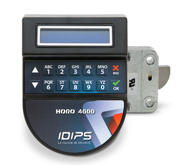 HORO 4600 - Serrure électronique pour coffre-fort avec fonction alarme et DOCT intégré.