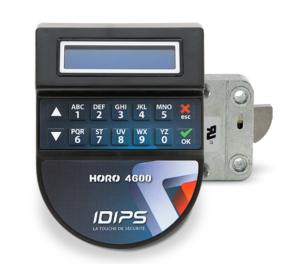 HORO 4600 - Cerradura electrónica de caja fuerte con función de alarma y DOCT integrado.