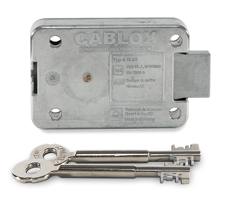 CABLOX - Serrure mécanique à clé pour coffre-fort